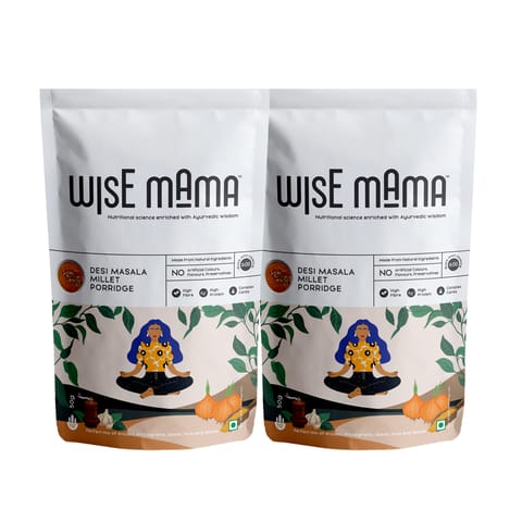 Wisemama Desi Masala Millets, Pack of 2x50g