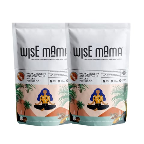Wisemama Palm Jaggery & Coconut Millets Pack of 2x50g