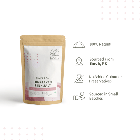 Ecotyl Organic Himalayan Pink Salt - 500 g