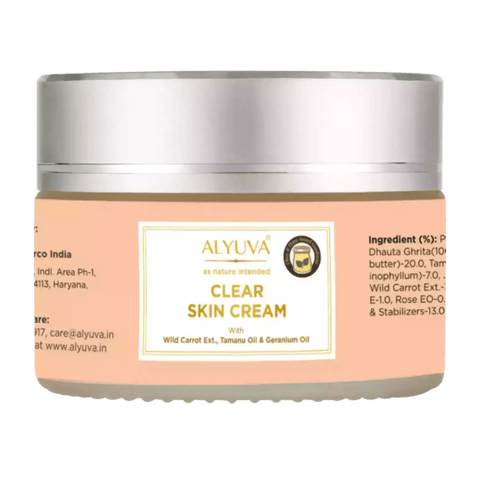 Alyuva Clear Skin Cream For Scar  Blemishes  40gm