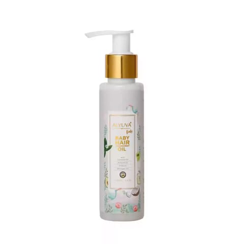 Alyuva Baby Kit of Ghee Saffrom Massage Oil 100ml and Nourishing Hair Oil 100ml