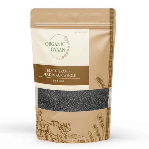 Organic Gyaan Organic Urad Black Whole / Black Gram 900gm