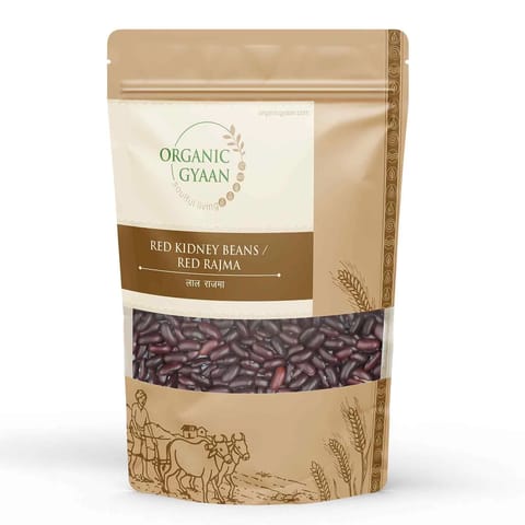 Organic Gyaan Organic Red Kidney Beans / Red Rajma 900gm