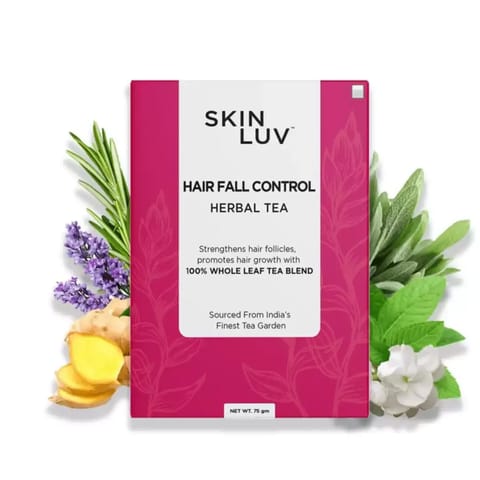 SKINLUV Hair Fall Control Herbal Tea, 100% Whole Leaf Tea Blend 75gm