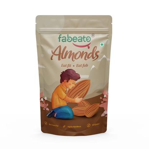 Fabeato 100% Natural Premium California Almonds 500gm