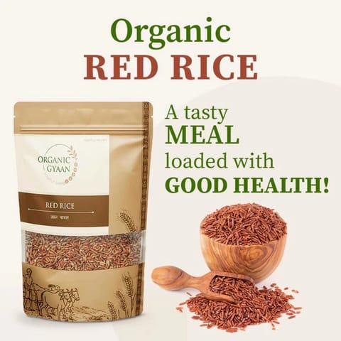 Organic Gyaan Organic Red Rice (450 gms)