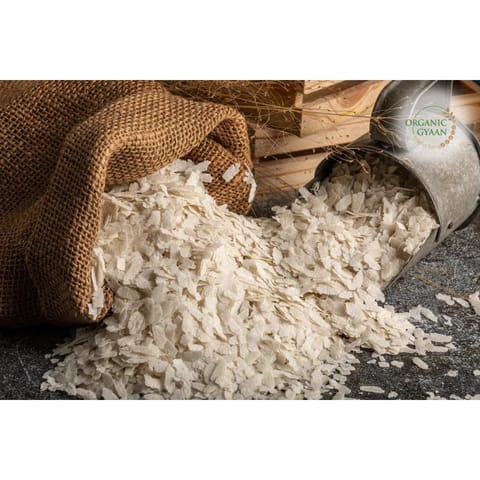 Organic Gyaan Organic Poha | White Flattened Rice (800 gms)
