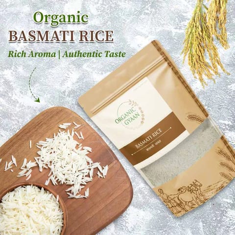 Organic Gyaan Organic Basmati Rice 900gm