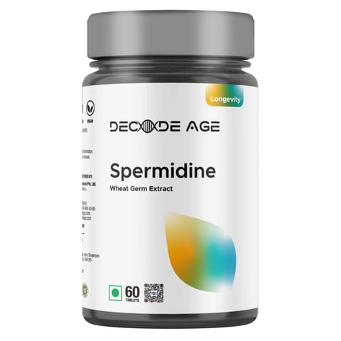 Decode Age Spermidine (10mg of 98% Spermidine) Wheat Germ Extract (60 Tablets)