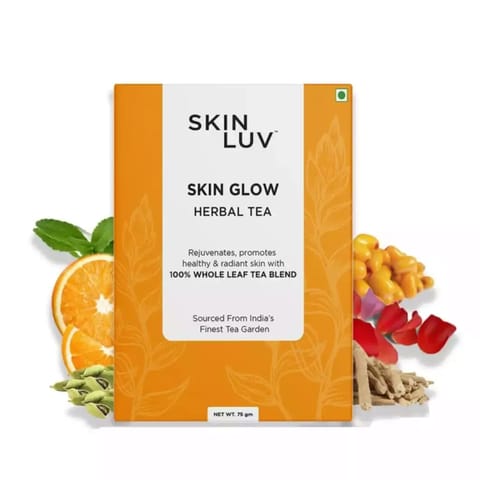 SKINLUV Skin Glow Herbal Tea, 100% Whole Leaf Tea Blend 75gm
