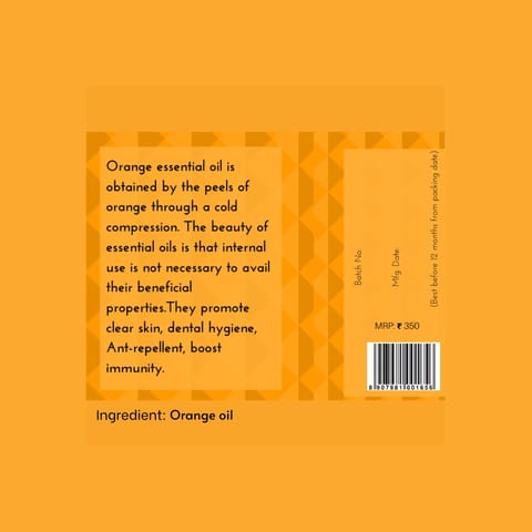 Oilcure Orange Essential Oil- 30 ml