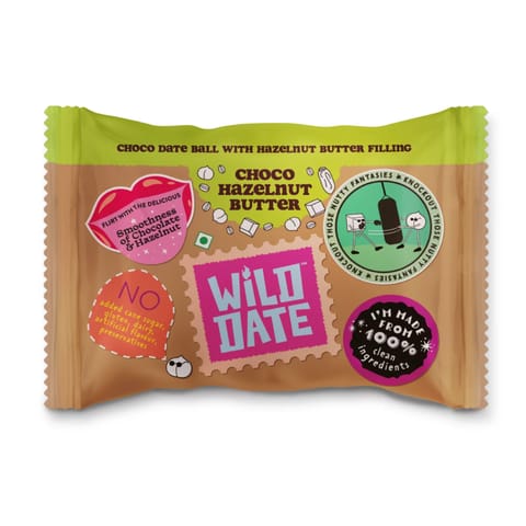 Wild Date | Choco Hazelnut Hunger Buster | 166.8gm Pack of 9