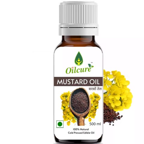 Oilcure Mustard Oil Cold Pressed- 500 ml