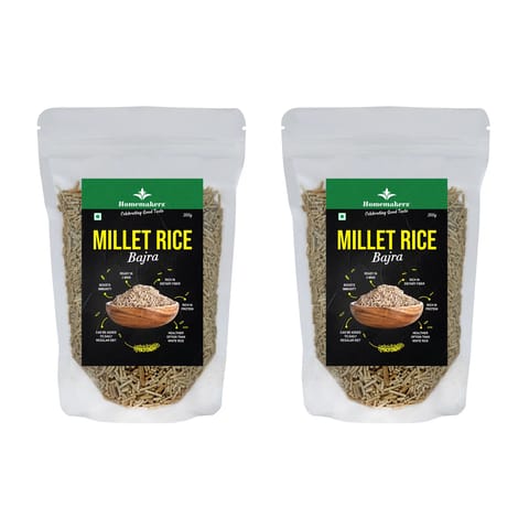 Homemakerz Bajra Millet Rice | Rich in Dietary Fiber | High in Protein | Ready in 3 Mins