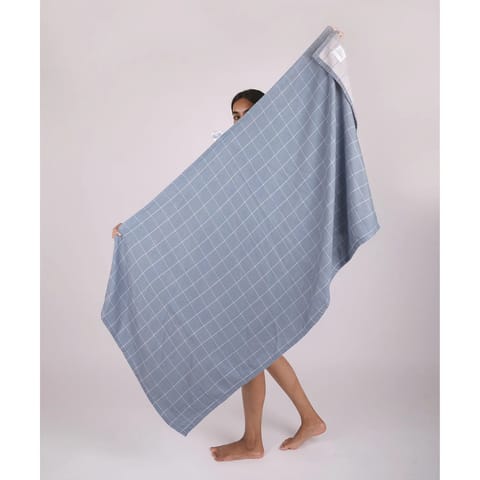 Doctor Towels Banana Double Cloth Bath Towel 75 x 150 cm - Mirage Blue