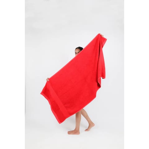 Doctor Towels Bamboo Terry Bath Towel 75 x 150 cm - Scarlet Red