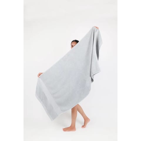Doctor Towels Bamboo Terry Bath Towel 75 x 150 cm - Ice Grey