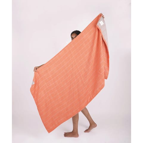 Doctor Towels Banana Double Cloth Bath Towel 75 x 150 cm - Rustic Orange