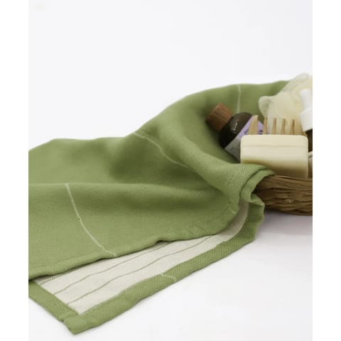 Doctor Towels Aloe Vera Double Cloth Face Towel (Pack of 4, 45 x 45 cm, Aloe Green)
