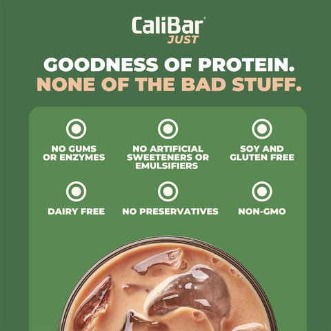 CaliBar Just Chocolate Plant Protein - All Natural Organic Pea Protein 700gm