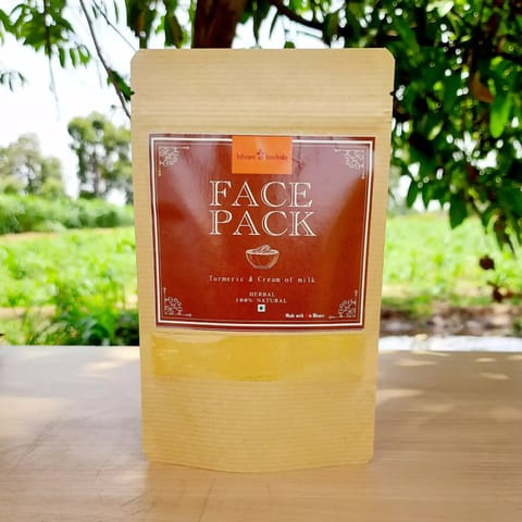 Bilvam Herbals Turmeric Facepack with Cream of Milk 100 gms