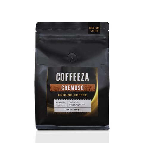 Coffeeza Cremoso Ground Coffee - Medium Grind (250gm)