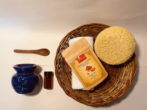 Bilvam Herbal Bathing Powder - Orange Peel, 100 gms