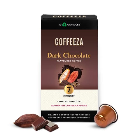 Coffeeza Dark Chocolate Flavoured Aluminium Coffee Capsules (55gm)