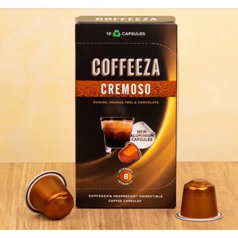 Coffeeza Cremoso Aluminium Coffee Capsules (55gm)