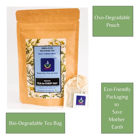 MENCHA Every Day Tea - Handmade - Caffeine Free - 5 Tea Bags | Pack of 2