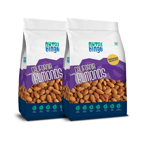 Nutri Binge California Almonds 200g (Pack of 2)