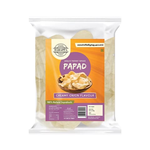 Harappa Tapioca Papad - Creamy Onion - 500g
