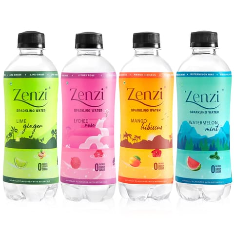 Zenzi Assorted Sparkling Water - Pack of 4