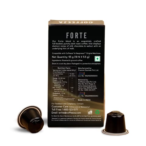 Coffeeza Forte Aluminium Coffee Capsules (55gm)