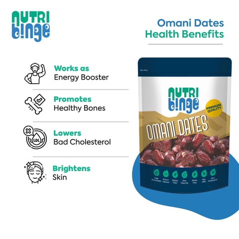 Nutri Binge Omani Dates 250g (Pack of 6)