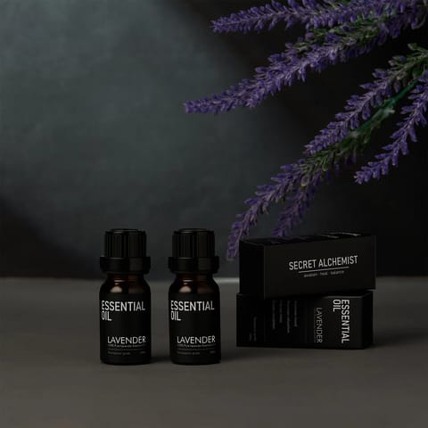 Secret Alchemist Lavender Essential Oil, Improves Mood Promotes Relaxation Induces Sleep -10ml