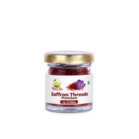 Dawn Lee Kashmiri Saffron (1 gm) | Long Threads Symbol of quality | High volume & potency | Natural deep-red colour