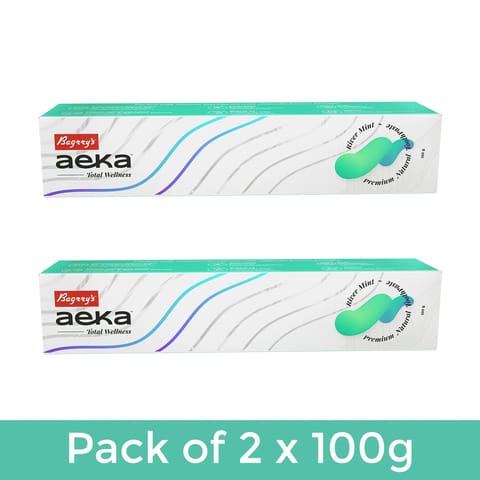 Aeka Premium Natural Toothpaste (River Mint) - 100g x Pack of 2