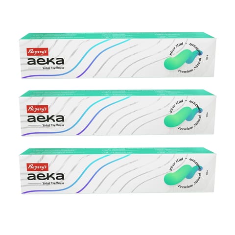 Aeka Premium Natural Toothpaste (River Mint) - 100g x Pack of 3