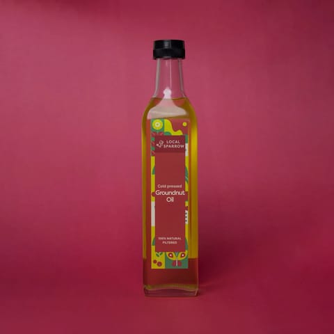 Local Sparrow |Cold Pressed Groundnut Oil | 500 ml