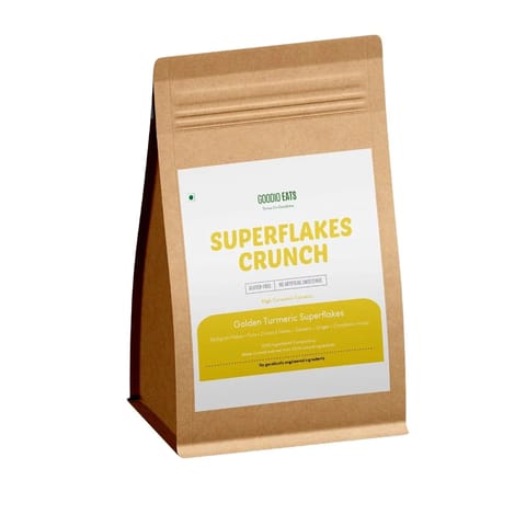 Goodio Eats - Thrive On Goodness Millet Flakes, Superfood Breakfast Cereal - Golden Turmeric 200 gms