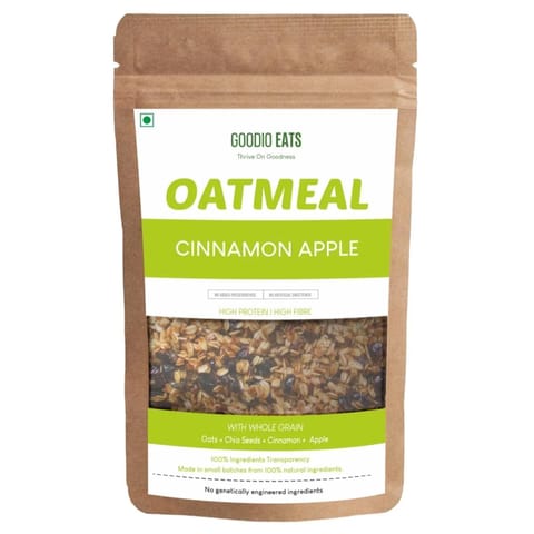 Goodio Eats - Thrive On Goodness  - Apple Cinnamon Oatmeal 200 gms