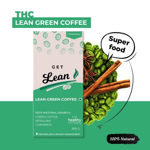 The Healthy Company Lean Green Coffee I Cinnamon flavour I Pack of 1