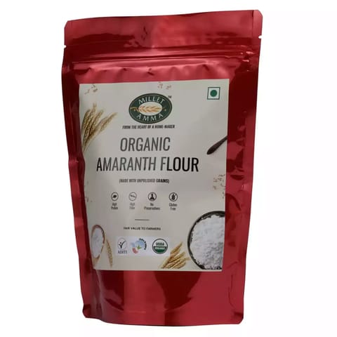 Millet Amma Organic Amaranth Flour - 1kg | 100% Vegan & Gluten Free