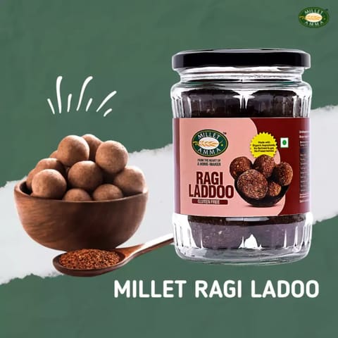 Millet Amma Ragi Ladoo 300g | Ready to Eat | Made with Jaggery