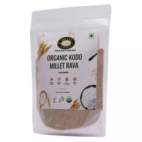 Millet Amma Organic Kodo Millet Rava - 1 kg Pack