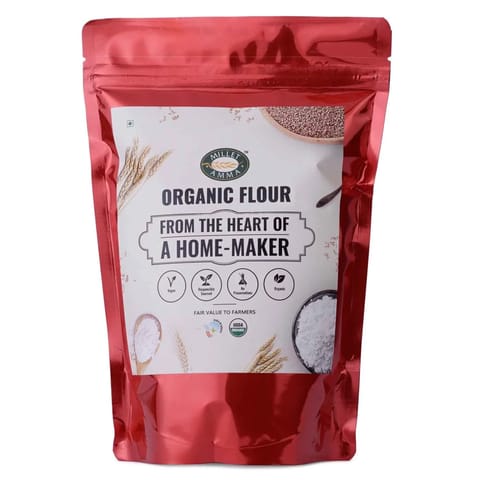 Millet Amma Organic Roasted Gram Flour (Sattu) Organic - 1 Kg (500g x 2 Packs)