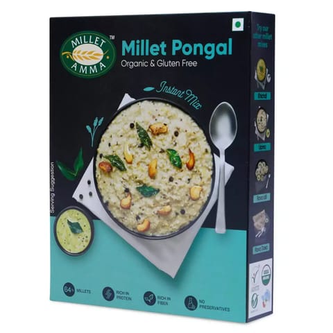 Millet Amma Organic Millet Pongal Mix | Easy & Ready to Cook | Instant Breakfast Mix