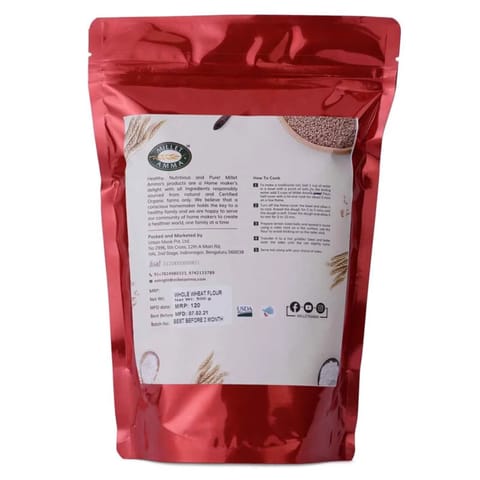 Millet Amma Organic Proso Flour - 1 kg (500g x 2 Packs) | 100% Vegan , Gluten Free|Diabetic Friendly