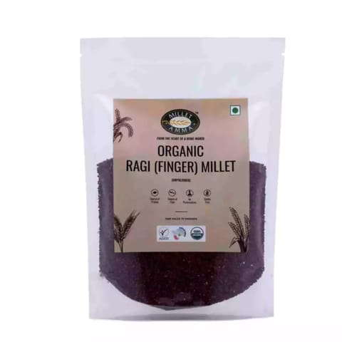 Millet Amma Unpolished Organic Ragi (Finger Millet) Grains | 2 Kg